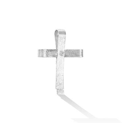 CROSS WHITE GOLD 750 & PRECIOUS STONES - 52510