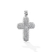 CROSS WHITE GOLD 750 & PRECIOUS STONES