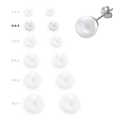 EARRINGS WHITE GOLD 585 & PEARLS - 53610