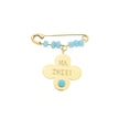 BROOCH  GOLD 585 & SEMIPRECIOUS STONES - 54128 - Availability: Up to 1 month
