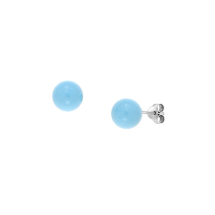 EARRINGS WHITE GOLD 585 & SEMIPRECIOUS STONES - 54201 - Availability: Immediately