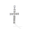 CROSS WHITE GOLD 750 & PRECIOUS STONES