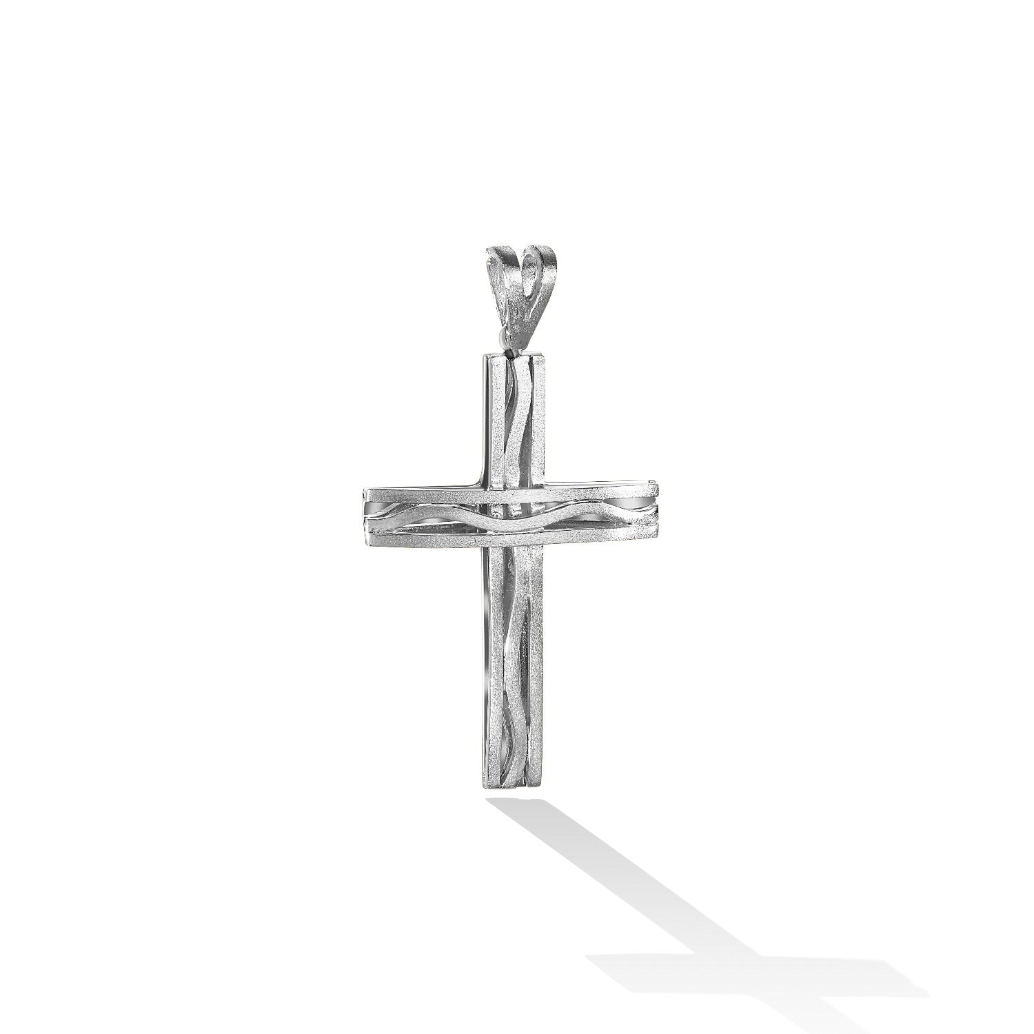 CROSS WHITE GOLD Κ14