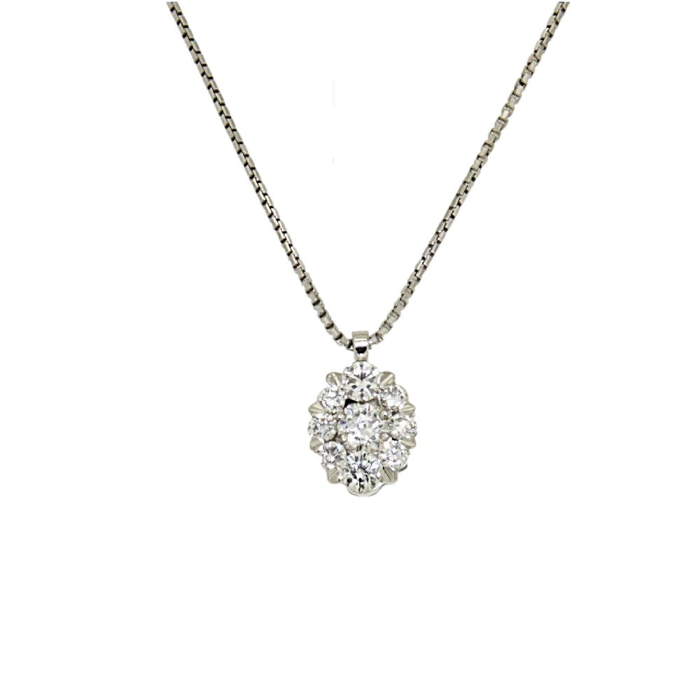 NECKLACE WHITE GOLD 750 & PRECIOUS STONES  - 5627