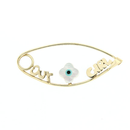 BROOCH  GOLD 585 & SEMIPRECIOUS STONES - 56710 - Availability: Up to 1 month