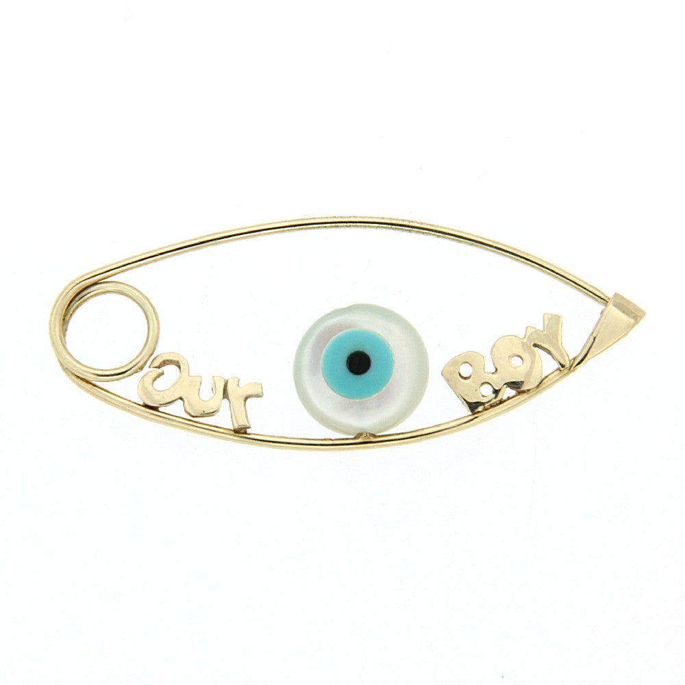 BROOCH  GOLD 585 & SEMIPRECIOUS STONES - 56712 - Availability: Up to 1 month