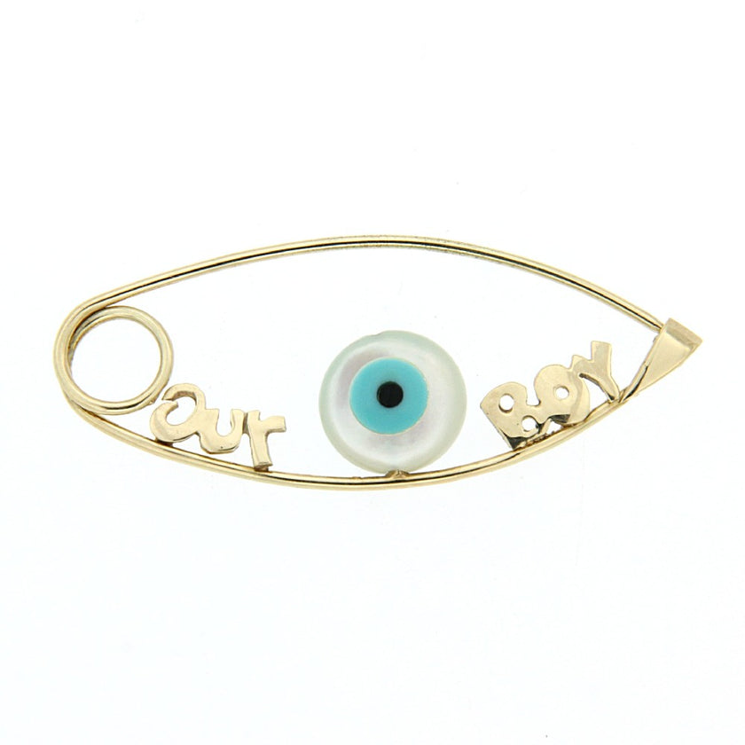 BROOCH  GOLD 585 & SEMIPRECIOUS STONES - 56712 - Availability: Up to 1 month