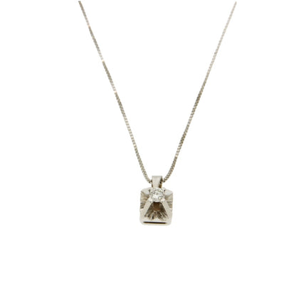 NECKLACE WHITE GOLD 750 & PRECIOUS STONES - 56878