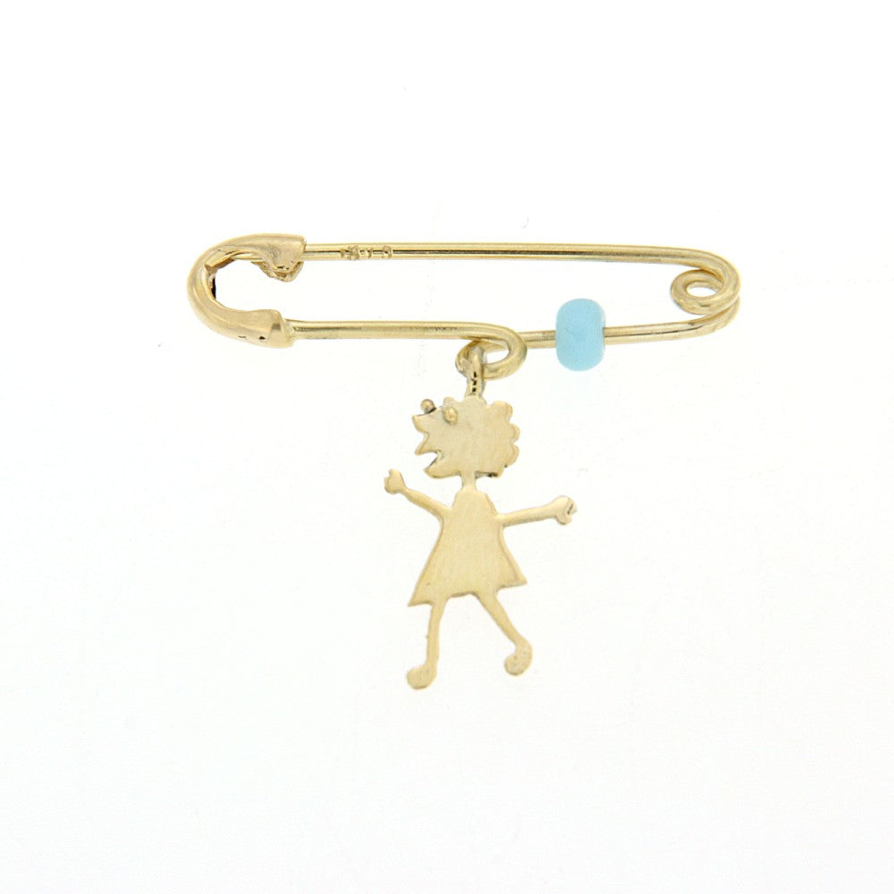 BROOCH  GOLD 585 - 57030 - Availability: Up to 1 month