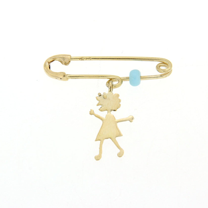 BROOCH  GOLD 585 - 57030 - Availability: Up to 1 month
