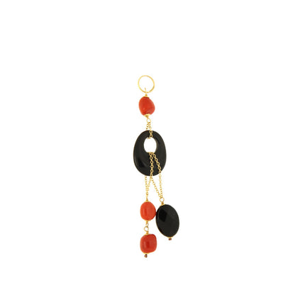 PENDANT GOLD Κ18 & SEMIPRECIOUS STONES - 57360