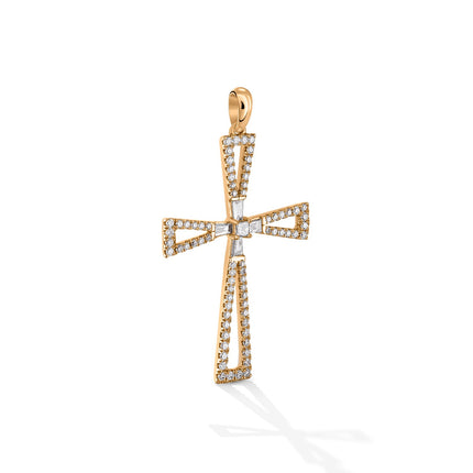 CROSS PINK GOLD 750 & PRECIOUS STONES - 58777