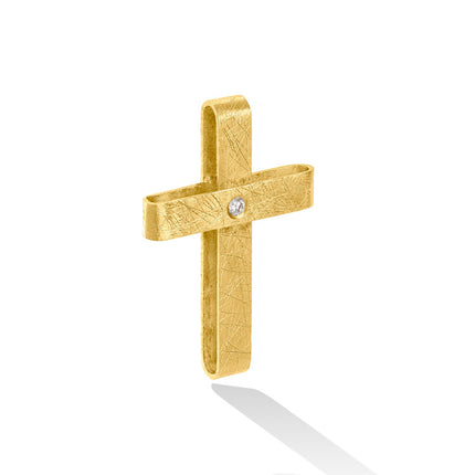 CROSS  GOLD 750 & PRECIOUS STONES