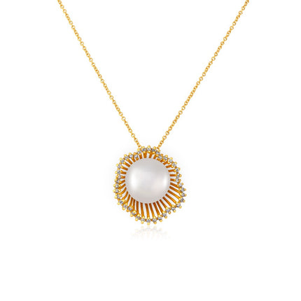 NECKLACE  GOLD 750 & PEARLS - 59022