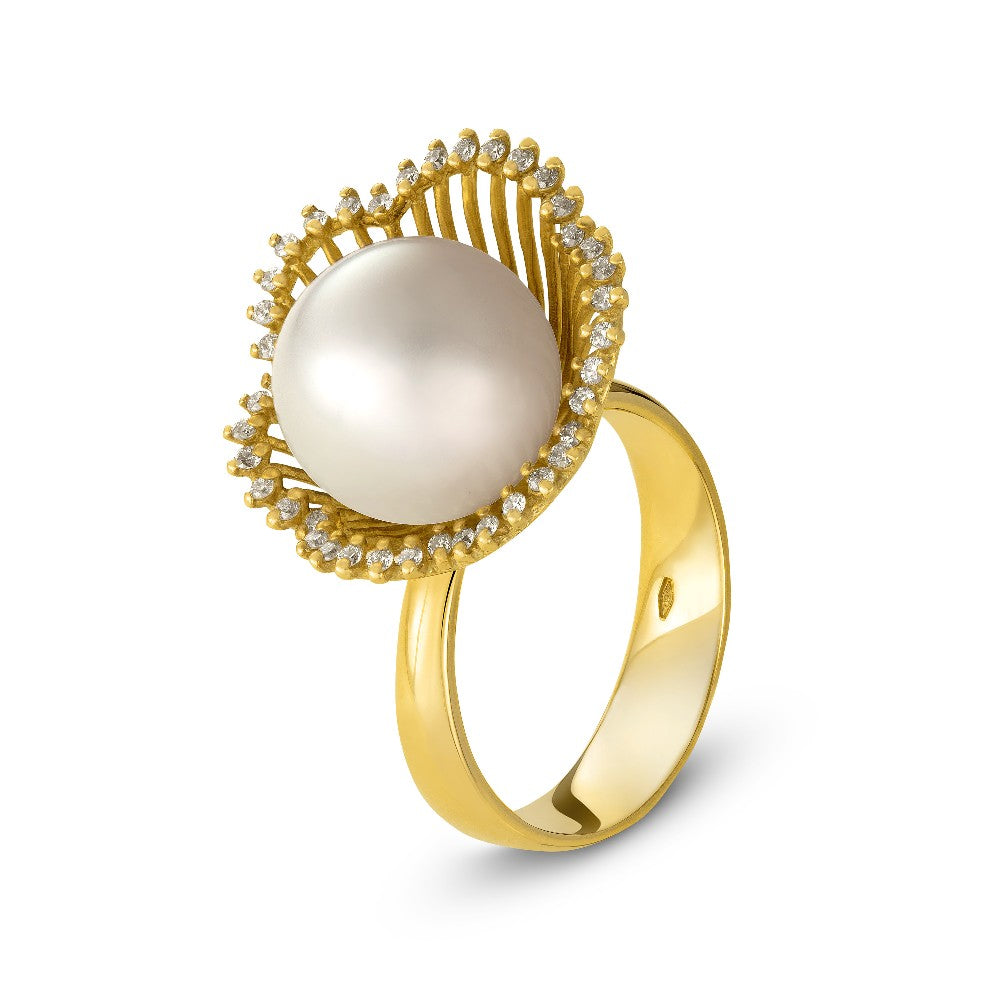 RING  GOLD 750 & PEARLS