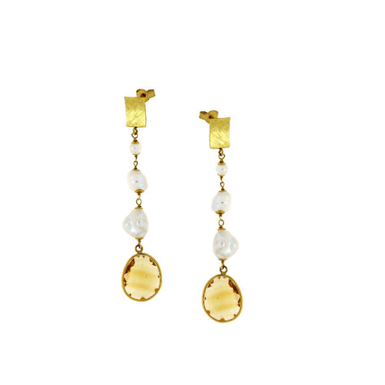 EARRINGS  GOLD 750 & PRECIOUS STONES - 59130
