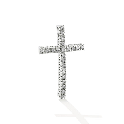 CROSS WHITE GOLD 750 & PRECIOUS STONES - 59289