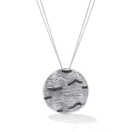 NECKLACE WHITE GOLD 750 & PRECIOUS STONES - 59544