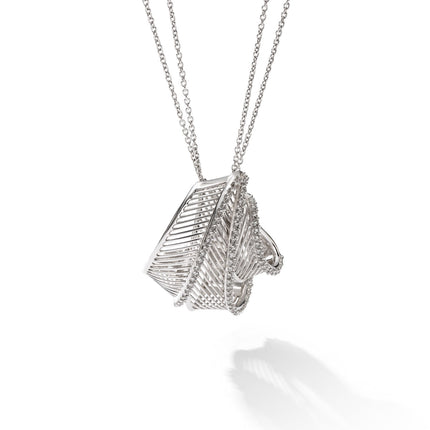 NECKLACE WHITE GOLD 750 & PRECIOUS STONES - 59546