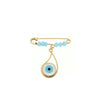 BROOCH  GOLD 585 & SEMIPRECIOUS STONES - 60027 - Availability: Up to 1 month