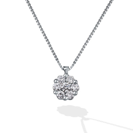 NECKLACE WHITE GOLD 750 & PRECIOUS STONES - 61396