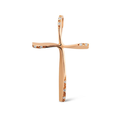 CROSS PINK GOLD 750 & PRECIOUS STONES - 62307
