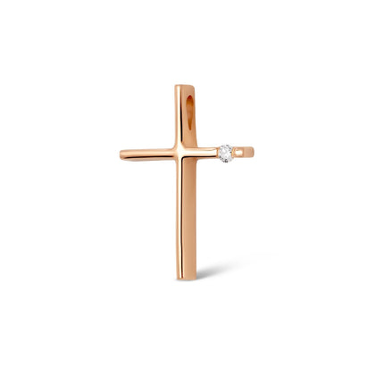 CROSS PINK GOLD 750 & PRECIOUS STONES - 62929