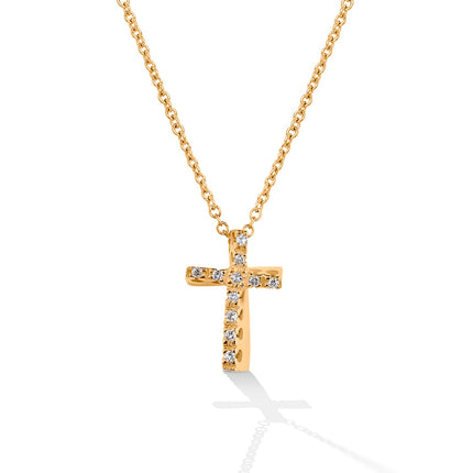 CROSS PINK GOLD 750 & PRECIOUS STONES