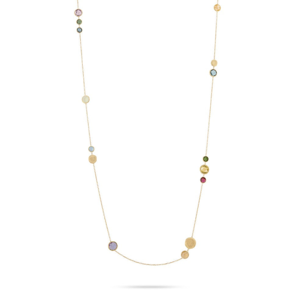 NECKLACE YELLOW GOLD Κ18 ΜΕ SEMIPRECIOUS STONES - 63655 - Availability: Up to 2 month