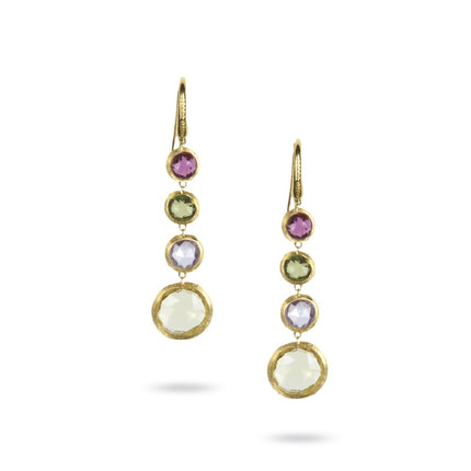 EARRINGS  GOLD 750 & SEMIPRECIOUS STONES - 63664