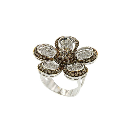 RING WHITE GOLD 750 & PRECIOUS STONES - 64222