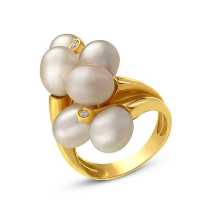 RING  GOLD 750 & PEARLS - 64268