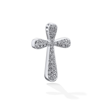 CROSS WHITE GOLD 750 & PRECIOUS STONES - 64325