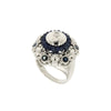 RING WHITE GOLD 750 & PRECIOUS STONES