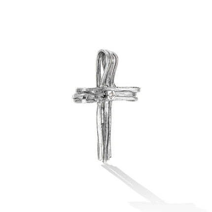 CROSS WHITE GOLD 585 & PRECIOUS STONES