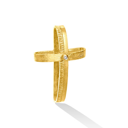 CROSS  GOLD 585 & PRECIOUS STONES - 65055