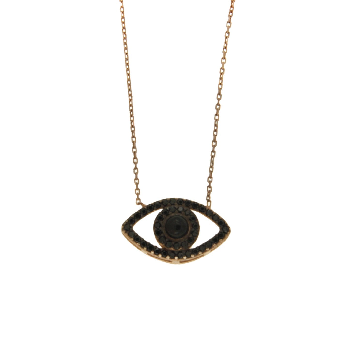 NECKLACE PINK SILVER 925 & C.Z. - 67314 - Availability: Immediately
