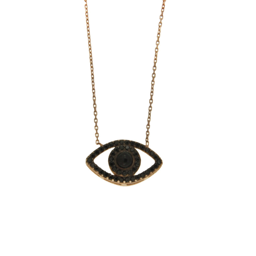 NECKLACE PINK SILVER 925 & C.Z. - 67314 - Availability: Immediately