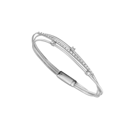 BRACELET WHITE GOLD 750 & PRECIOUS STONES - 67444