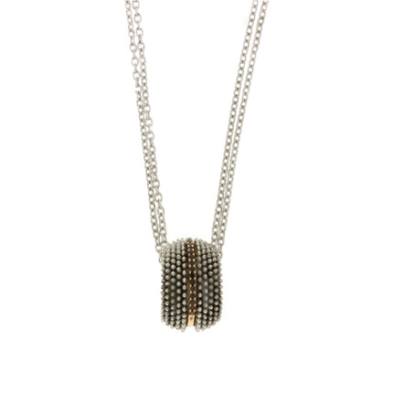 NECKLACE YELLOW & WHITE SILVER 925 & PRECIOUS STONES - 67829