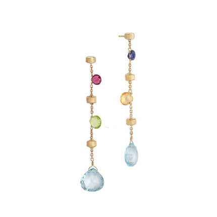 EARRINGS  GOLD 750 & SEMIPRECIOUS STONES