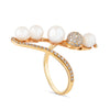 RING PINK GOLD 750 & PEARLS