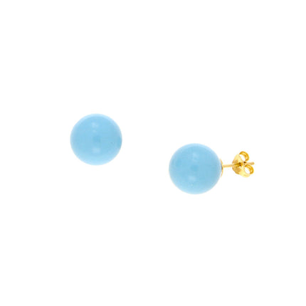 EARRINGS  GOLD 585 & SEMIPRECIOUS STONES - 68163 - Availability: Immediately