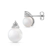 EARRINGS WHITE GOLD 750 & PEARLS  - 69825