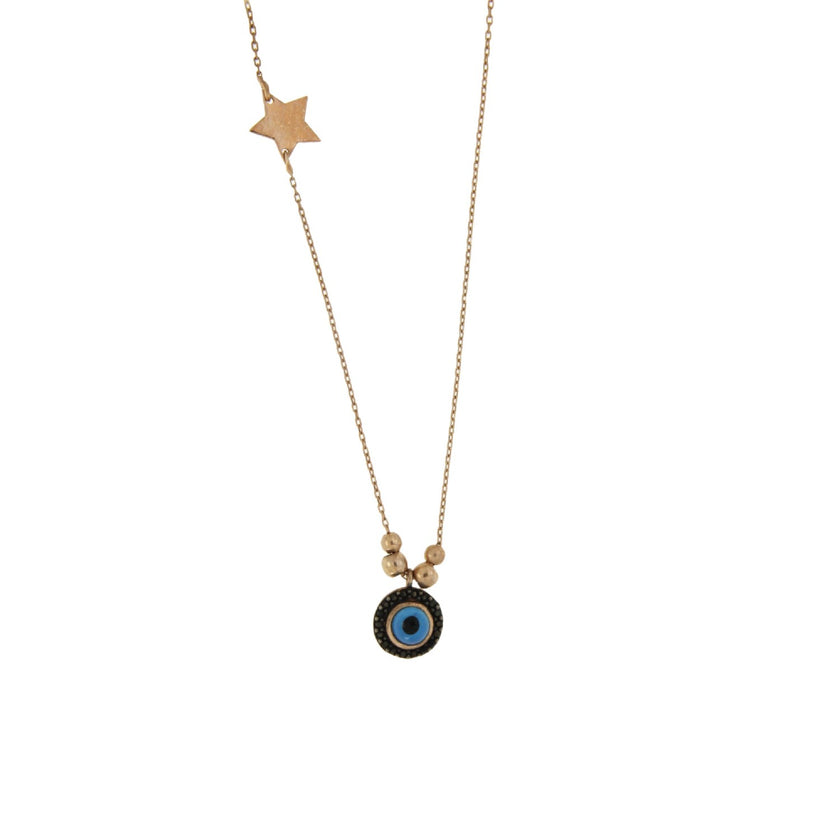 NECKLACE PINK SILVER 925 & C.Z. - 70199 - Availability: Immediately