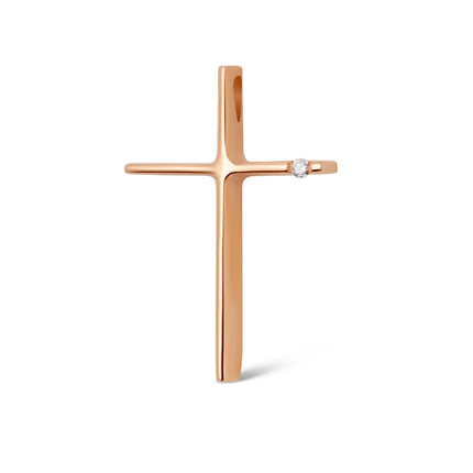 CROSS PINK GOLD 750 & PRECIOUS STONES - 71743