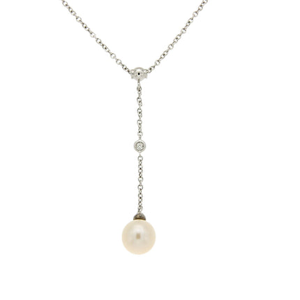 NECKLACE WHITE GOLD 750 & PEARL - 71794