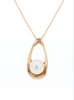 NECKLACE PINK GOLD 750 & PEARLS - 71882