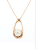 NECKLACE PINK GOLD 750 & PEARLS - 71882