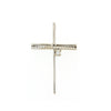 CROSS WHITE GOLD 750 & PRECIOUS STONES